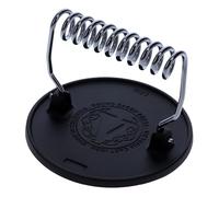 Victoria Smash Burger Press Seasoned Cast Iron 16.5 cm Professional BBQ Meat Crusher, Heat Resistant Handle, Toxic Free, PTFE and PFOA Free