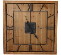 Victoria Square Wooden Wall Clock - 60cm x 60cm