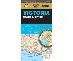 Victoria State & Cities Map 319 10th ed (waterproof) (State Map)