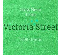 Victoria Street Glitter - Neon Gloss Lime - Fine 0.008" / 0.2mm (Bright Green)[100 Grams]