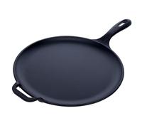 Victoria Tawa for Pizza, Crepe Pan Tortillas, Dosa Cast Iron Seasoned, Induction 30 cm, Flat Skillet Griddle for Fire, Barbecue, Oven, Ceramic Hob, Gas, PTFE-Free Non-Toxic