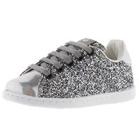 victoria Tenis Glitter Low Tennis & Metallic Details & Matching Laces 112558 for Women Plata 39