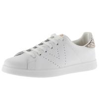 victoria Tenis Leather Low-Top Trainers & Glitter Back & Perforated Logo 1125104 for Women ROSA 39