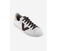Victoria Tenis Logo Contraste Animal Print Trainers White