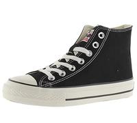 victoria Tribu Canvas Mid Boot & Retro Logo & Shiny Finish Sole 1057101 for Women Negro 39