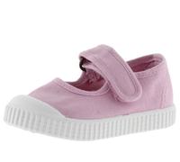 victoria Unisex 1915 Dyed Canvas Mary Janes DREC & Hook-and-Loop Strap & Reinforced Toe 136605 for Kids Petalo 24