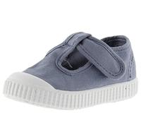 victoria Unisex 1915 Dyed Canvas Sandals DREC & Hook-and-Loop Strap & Reinforced Toe 136625 for Kids Azul 28
