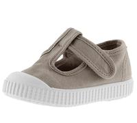 victoria Unisex 1915 Dyed Canvas Sandals DREC & Hook-and-Loop Strap & Reinforced Toe 136625 for Kids Beige 23