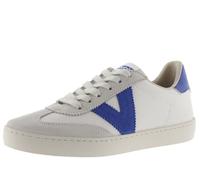Victoria Unisex Berlin Ciclista Low Top Trainers with Leather Effect & Coloured Parts & Split Leather Contrast 1126184 for Adults, Royal, 7 UK