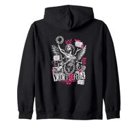Victoria Veni Vidi Vici Victory Favors The Bold Zip Hoodie