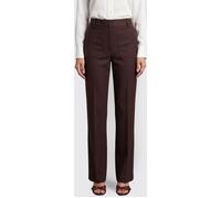 VICTORIA VICTORIA BECKHAM Alina High-Waisted Wide-Leg Wool-Blend Trousers - Size: 8 - female