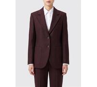 VICTORIA VICTORIA BECKHAM Single-Breasted 100% Wool Blazer with Lapel Collar - Size: 12 - female