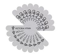 Victoria Vynn Double Sided Nail File Emery Board Nail Styling Manicure Tools 10pcs (180/240 White Straight)