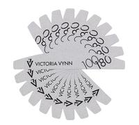 Victoria Vynn Double Sided Nail File Nail Styling Manicure Tools 10pcs (100/180 White Crescent)