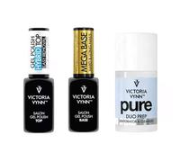 Victoria Vynn Gel Polish Set - Duo Prep, Top Hybrid Easy & Mega Base Clear
