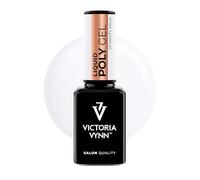 Victoria Vynn Liquid Poly Gel 15 ml UV/LED - Acrylic Strength & Gel Lightness | Self-Levelling Builder Gel in a Bottle for Nail Extensions - 01 Misty Milk