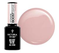 Victoria Vynn Vitamin BOOST BASE - Gel Polish Base Coat with Fibreglass, Calcium & Vitamins E+B5 - Strengthening & Long-Lasting - Nudell 15ml