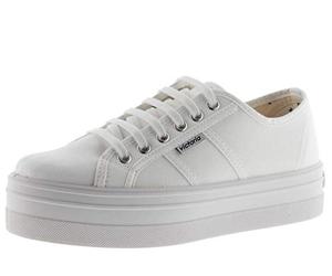 victoria Women's Basket Lona PlataformaTrainers