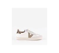 Victoria Women's Berlin Biker Style Faux Leather & Suede Trainers Safari in White | Size: 5 Victoria White 5