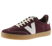 victoria Women's Berlin Ciclista Suede White Stitching Sneaker, Burdeos, 9 UK