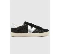 Victoria Womens Black Berlin Glitter Trainer