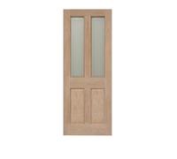 Victorian 4 Panel Oak Glzd Door 2040 X 826mm