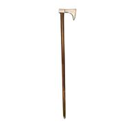 Victorian Axe Looking Wooden Walking Stick Men Canes with Silver Metal Axe Handle Best Gift for Mens Women Senior
