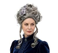 Victorian Baroque Wig, Renaissance Wig, Funny Cosplay(Grey) | 50s 60s, Bouffant Curly Queen Wigs, For Party, Cosplay, Halloween, Retro Themed Parties, And Collector Gift