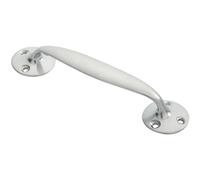 Victorian Bow Shaped Pull Handle 152mm Length 32mm Proj Satin Chrome