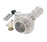 Victorian Brass Compass Knob Head Handle Only for Wooden Walking Stick Cane - Solid Brass Vintage Nautical Cane Handle Accessory - Unique Antique Style Replacement Gift