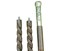 Victorian Brass Head Handle Handmade Wooden Walking Stick Cane - Classic 37″ Vintage Style Mobility Cane for Men, Elegant Gentlemen’s Gift, Wooden Walking Stick