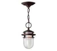 Victorian Bronze Led Chain Lantern With E27 Bulb - Ip23 Rated Outdoor Lighting