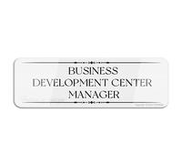 Victorian Business Development Center Manager Graphic Wall Or Door Sign Sign For Office Restaurants Hotels Supermarket Supplies 4×16 Inch