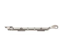 Victorian Casement Window Stay 210mm Length 2 Pins Included Polished Chrome