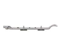 Victorian Casement Window Stay 210mm Length 2 Pins Included Satin Chrome