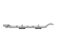 Victorian Casement Window Stay 300mm Length 2 Pins Included Satin Chrome