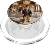 Victorian Cat Gentleman Palace Elegant Classic Interior PopSockets PopGrip for MagSafe