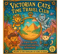 Victorian Cats Time Travel Club: A Purr-fectly Historical Bold and Easy Coloring Book Cats Adventure
