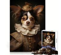 Victorian Chihuahua 1000 Piece Jigsaw Puzzle for Adults Strategic Think Mind Calming Fun Precise Fit (38x26cm)