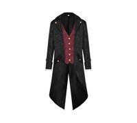 Victorian Coat Men,Tailcoat Steampunk Jacket Frock Coat | Vintage Medieval Cosplay Costume, Renaissance Coats for Men Teenagers