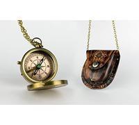 Victorian Compass | Handmade Antique Vintage Brass Compass | Leather Cover | Exquisite Nautical Compass | Home Decor | Pocket Compass Gift for Every Occasion | Super7One
