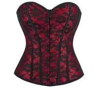 Victorian Corset for Women UK Halloween Jacquard Printed Bustiers