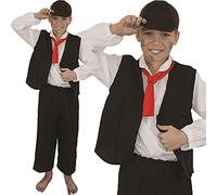 Victorian Costume for Boys - X-Large - Scrooge or Oliver Twist Fancy Dress - Victorian Pauper - World Book Day Street Urchin Boy Outfit - Historical Dress