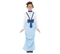 Victorian Costume Set Smiffys Blue 10-12 Years