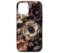 Victorian Dark Floral Gothic Black Academia Aesthetic Case for iPhone 12/12 Pro