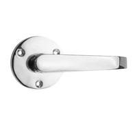 Designer Levers Victorian Straight Lever on Rose Front Fix Polished Chrome