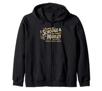 Victorian Design Scrooge & Marley Est 1803 Ebenezer Scrooge Zip Hoodie