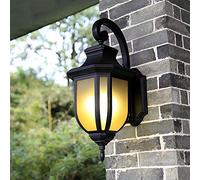 Victorian Down Outdoor Waterproof Vintage Wall Lamp European E27 Aluminum Exterior Moisture Proof Wall Sconce Lantern American Villa Aisle Garden Patio Rainproof Wall Lights