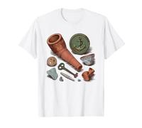 Victorian Era Mudlark Riverside Thames History Illustrated T-Shirt