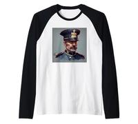 Victorian Era Police Officer Art Victorian Era Aesthetics Raglan Baseball Tee